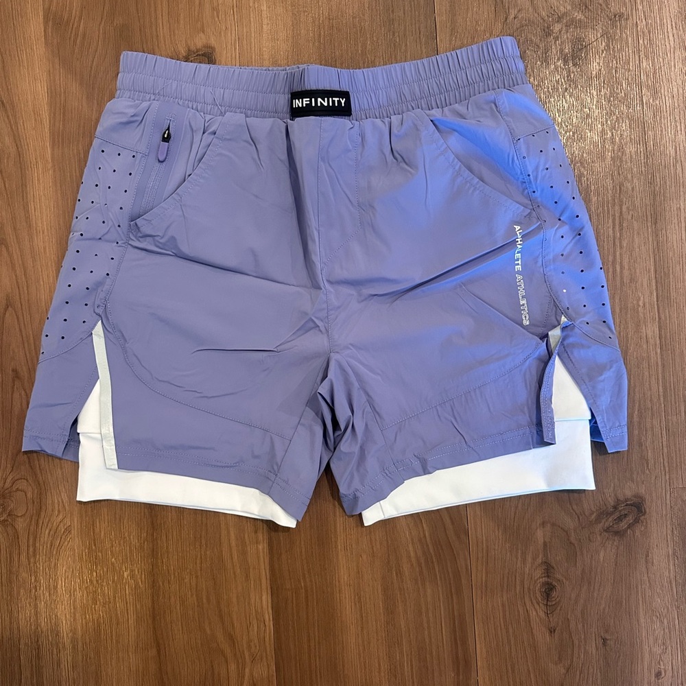 Alphalete Men's Light Purple Athletic Shorts